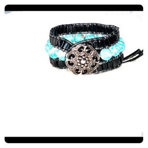 Hand made beaded bracelet. Made to size